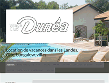 Tablet Screenshot of club-dunea.com